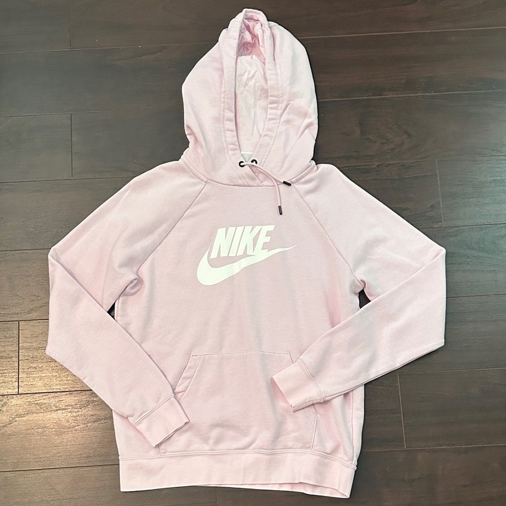 Nike Light Pink Hoodie with White Logo
